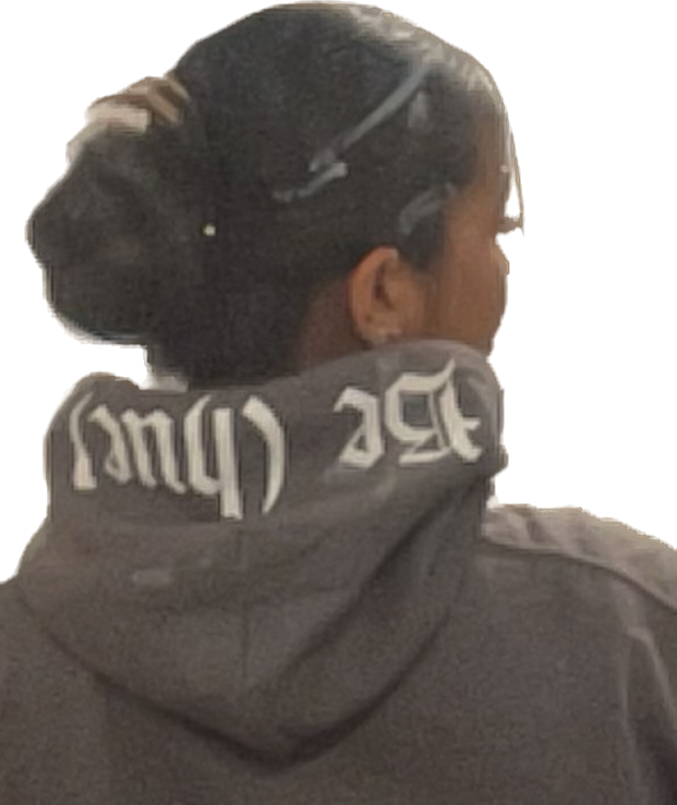 "Be (hue)" Medieval Hoodie (Charcoal/White)