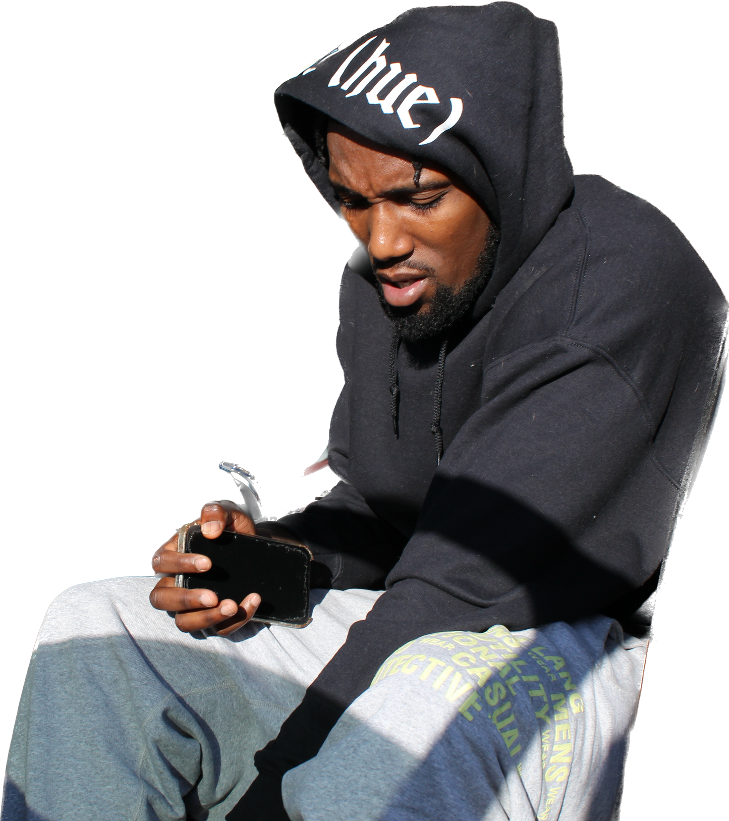 "Be (hue)" Medieval Hoodie (Black)