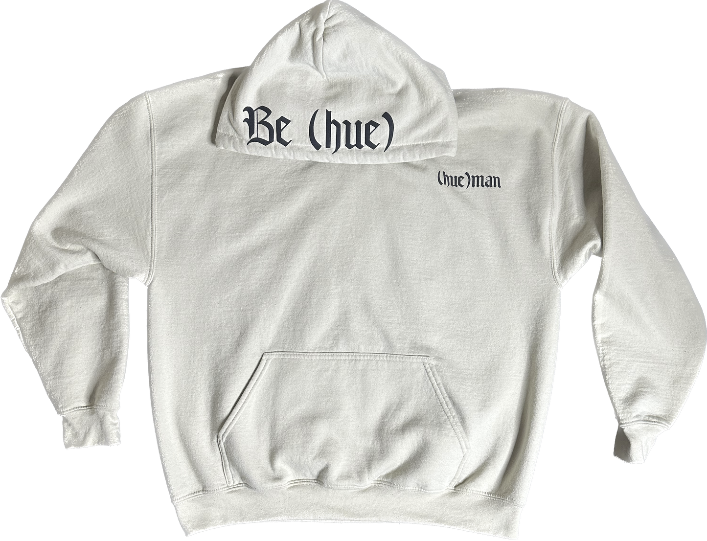 "Be (hue)" Medieval Hoodie (Sand/Black)
