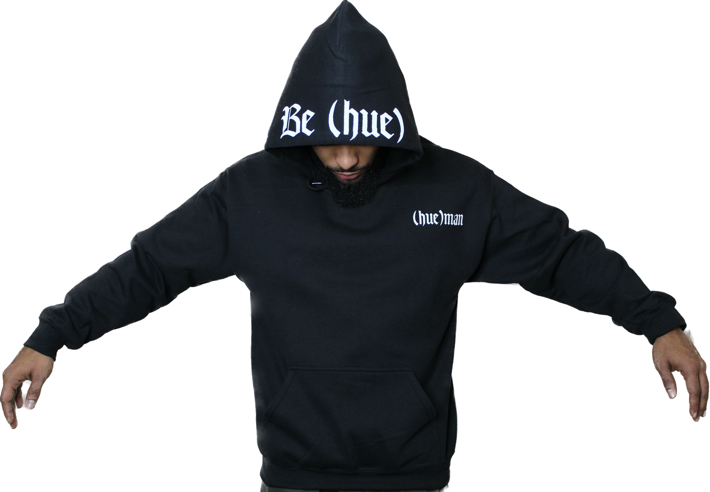 "Be (hue)" Medieval Hoodie (Black)