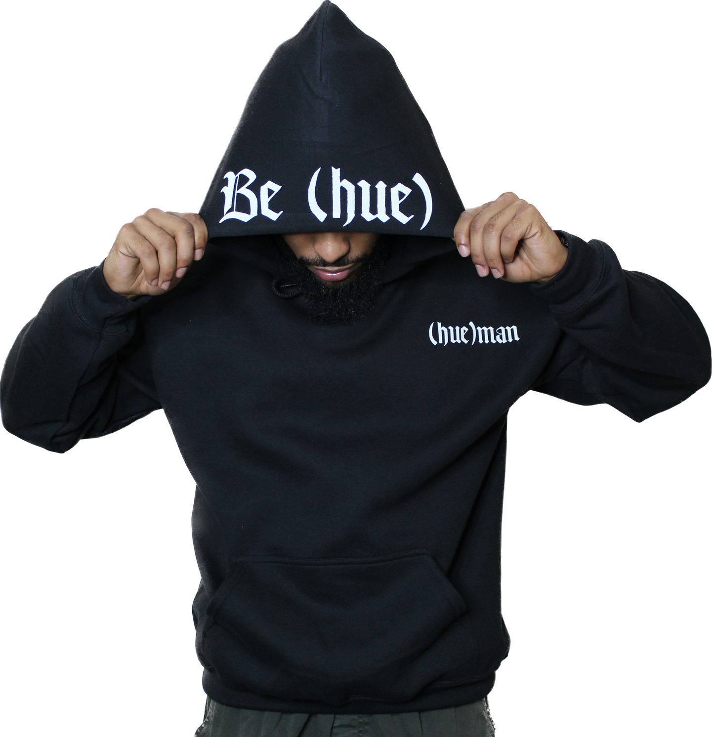 "Be (hue)" Medieval Hoodie (Black)