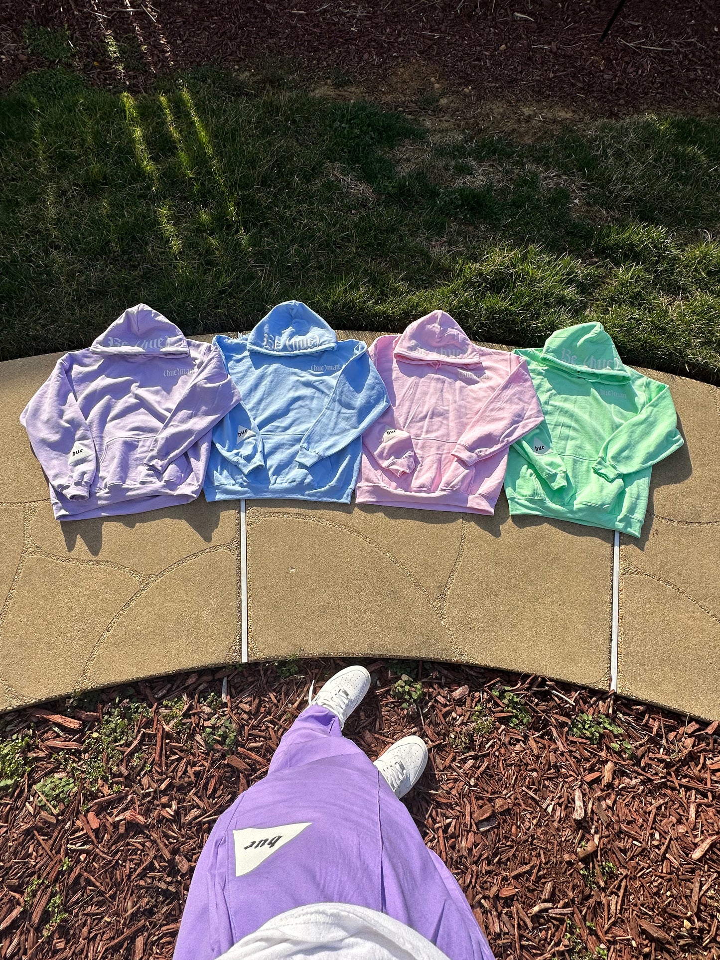 Pastel "Be (hue)" Spring/Easter Hoodies