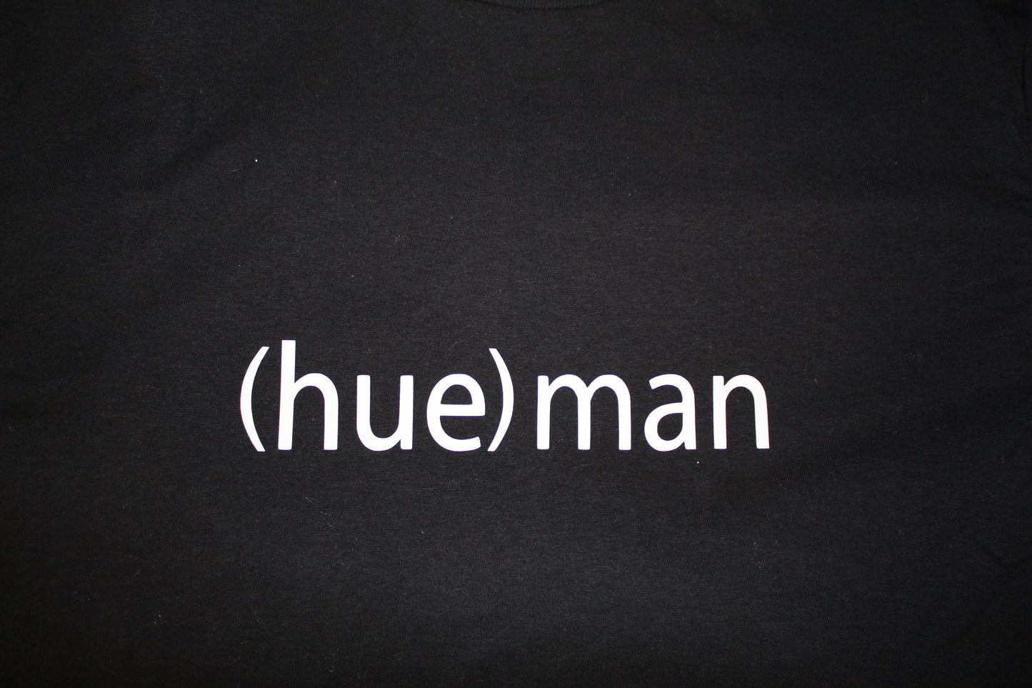 "(hue)man" T-Shirt (Black, Sand, + White)
