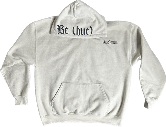 "Be (hue)" Medieval Hoodie (Sand/Black)