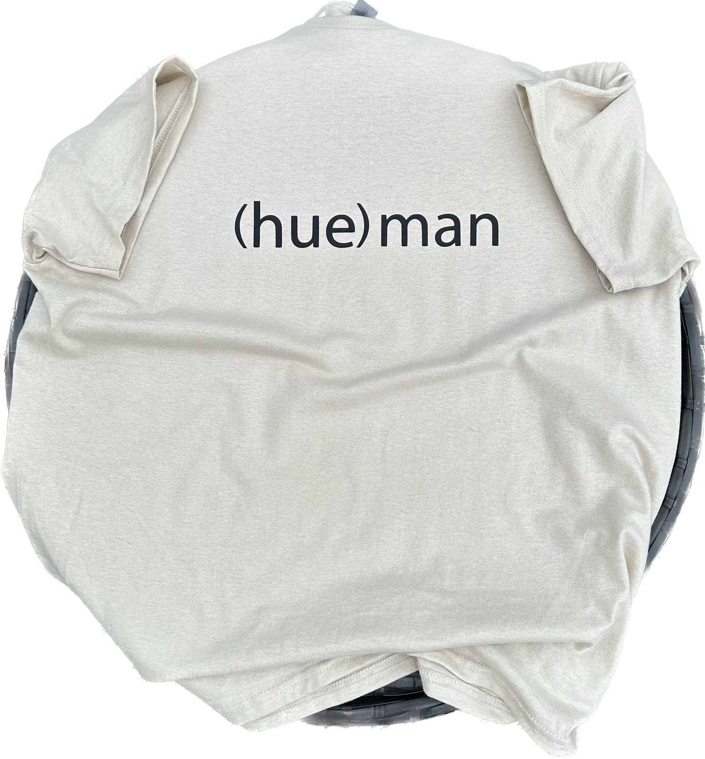 "(hue)man" T-Shirt (Black, Sand, + White)